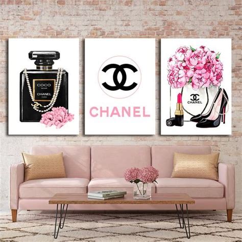 chanel wall canvas uk|free printable Chanel wall art.